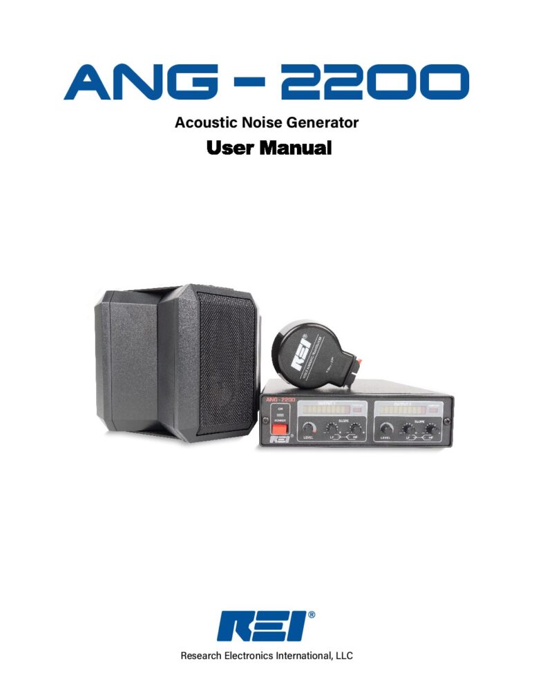 ANG 2200 Owner’s Manual