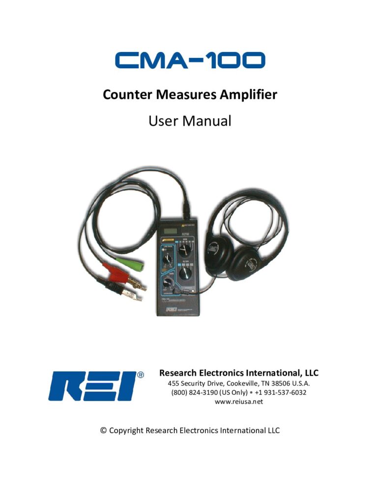 CMA 100 Owner’s Manual