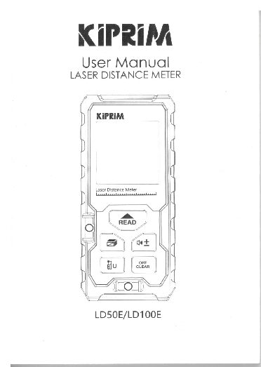 KIPRIM laser distance meter manual