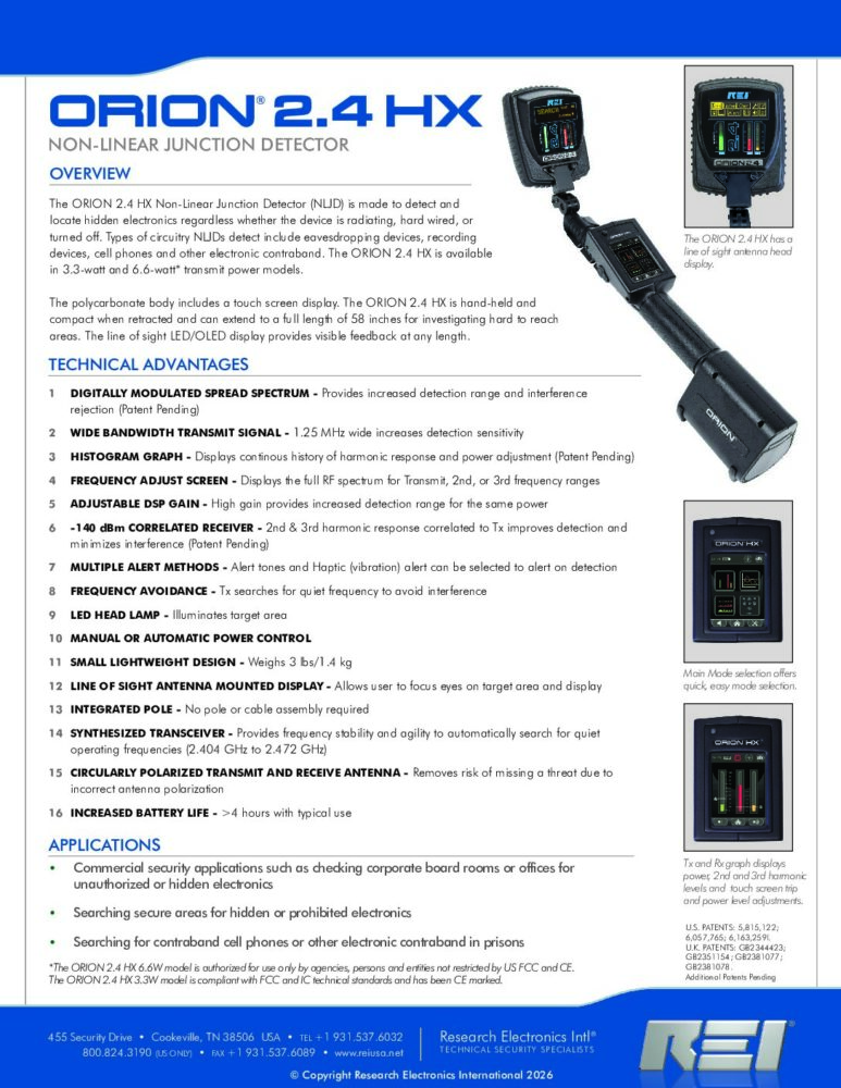 ORION 2.4HX brochure