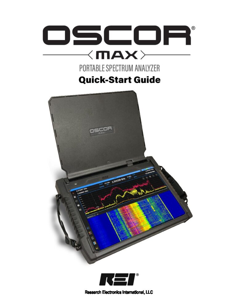 OSCOR Max Quick Start Guide Rev1.1