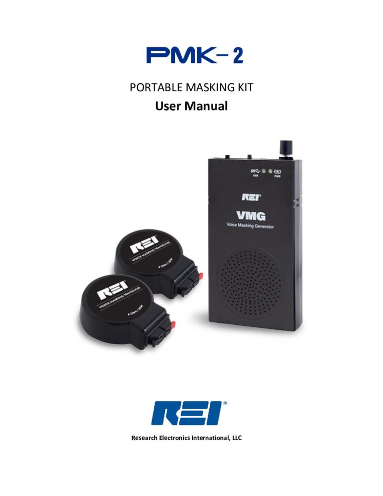 Portable Mask Kit PMK 2 User Manual Rev 2.0