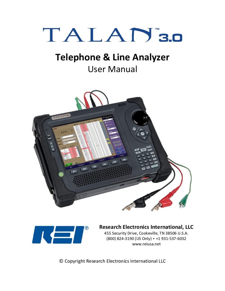 TALAN 3.0 Owner’s Manual